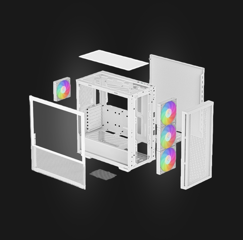 Корпус-DeepCool-CH560_-белый-4